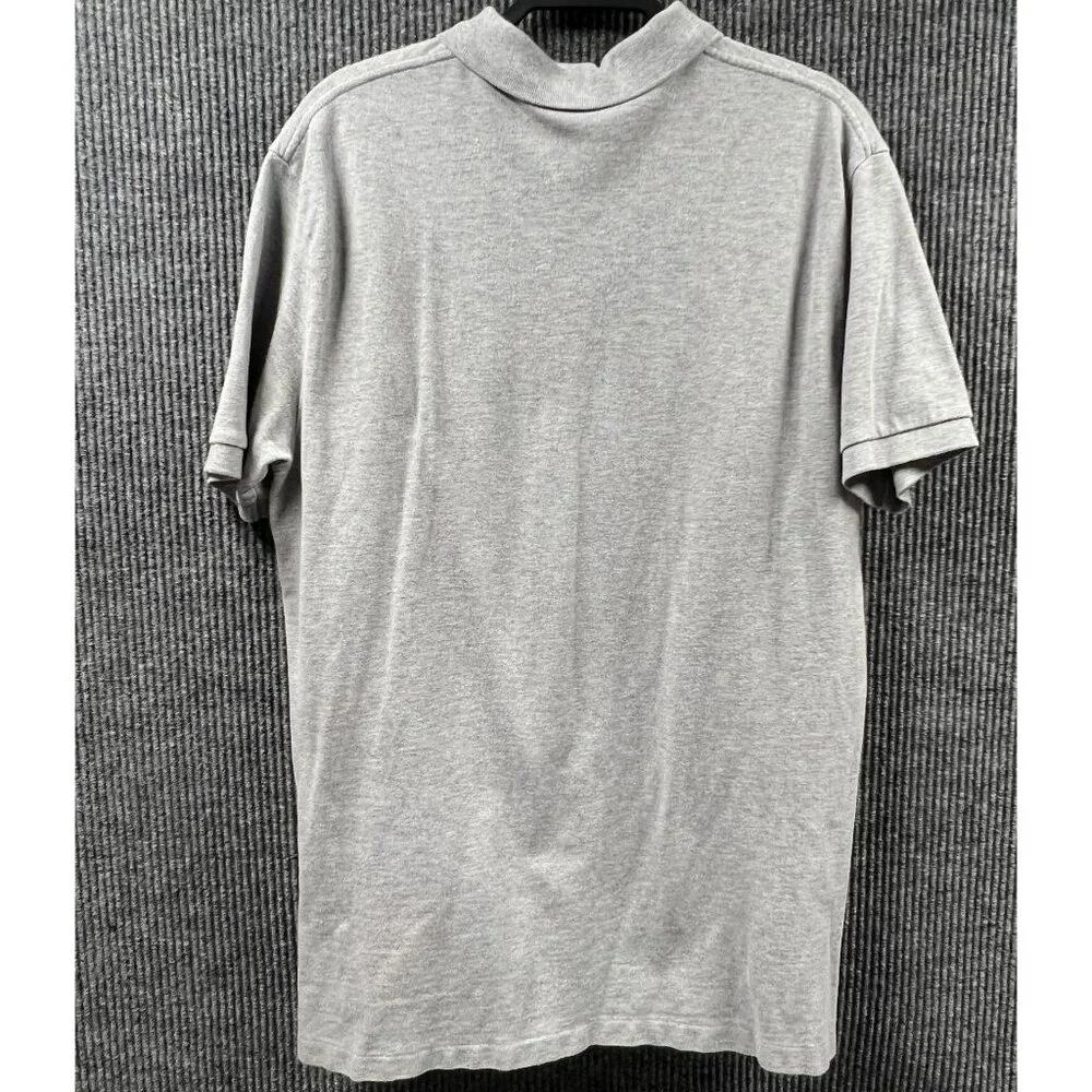 Polo Ralph Lauren Mens Large Classic Fit Grey Pullover Golf‎ Sports Black Pony